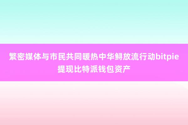 繁密媒体与市民共同暖热中华鲟放流行动bitpie提现比特派钱包资产