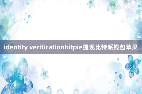 identity verificationbitpie提现比特派钱包苹果