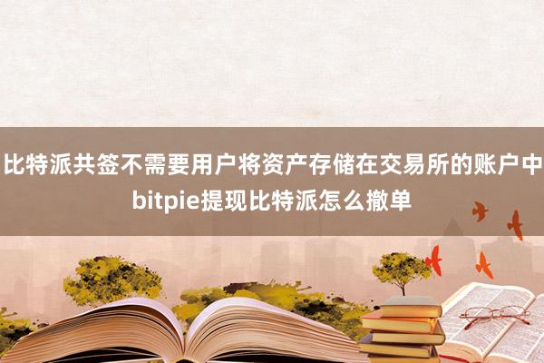 比特派共签不需要用户将资产存储在交易所的账户中bitpie提现比特派怎么撤单