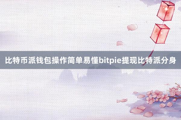 比特币派钱包操作简单易懂bitpie提现比特派分身