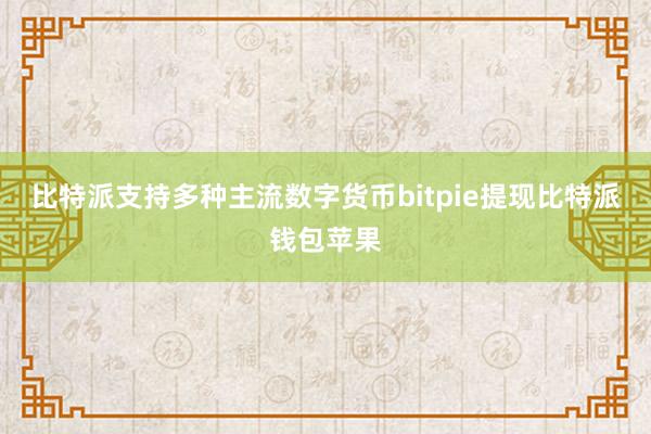 比特派支持多种主流数字货币bitpie提现比特派钱包苹果