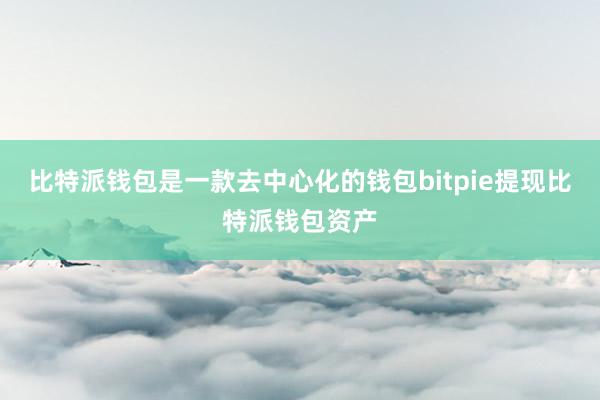 比特派钱包是一款去中心化的钱包bitpie提现比特派钱包资产