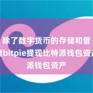 除了数字货币的存储和管理bitpie提现比特派钱包资产