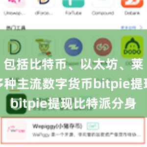 包括比特币、以太坊、莱特币等多种主流数字货币bitpie提现比特派分身