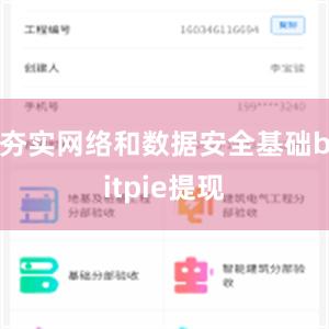 夯实网络和数据安全基础bitpie提现