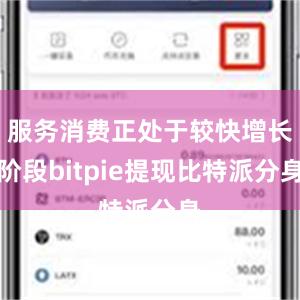 服务消费正处于较快增长阶段bitpie提现比特派分身