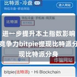 进一步提升本土指数影响力竞争力bitpie提现比特派分身