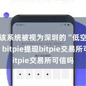 该系统被视为深圳的“低空大脑”bitpie提现bitpie交易所可信吗