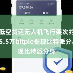 低空货运无人机飞行架次约25.5万bitpie提现比特派分身