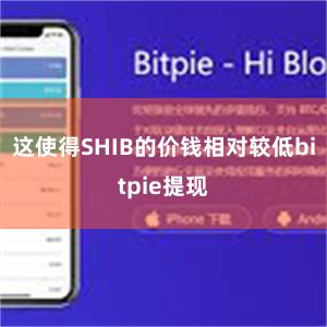 这使得SHIB的价钱相对较低bitpie提现