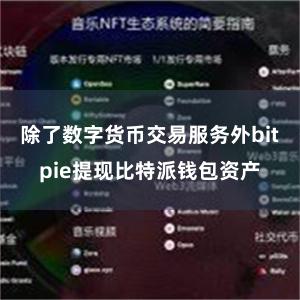 除了数字货币交易服务外bitpie提现比特派钱包资产