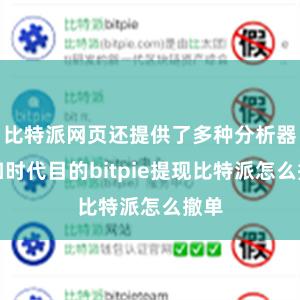 比特派网页还提供了多种分析器用和时代目的bitpie提现比特派怎么撤单